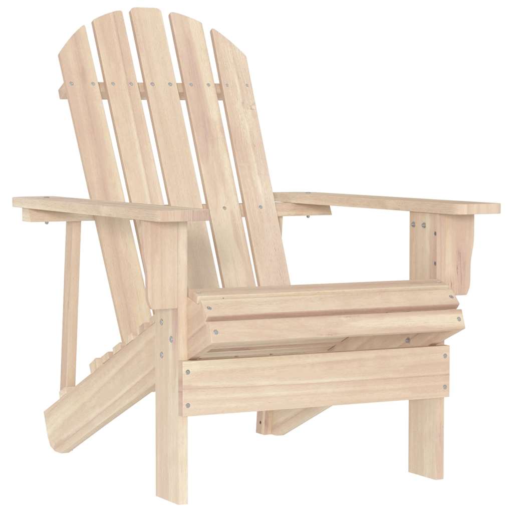 Garden Chair Natural Fir Solid Fir Wood Standard Ergonomic