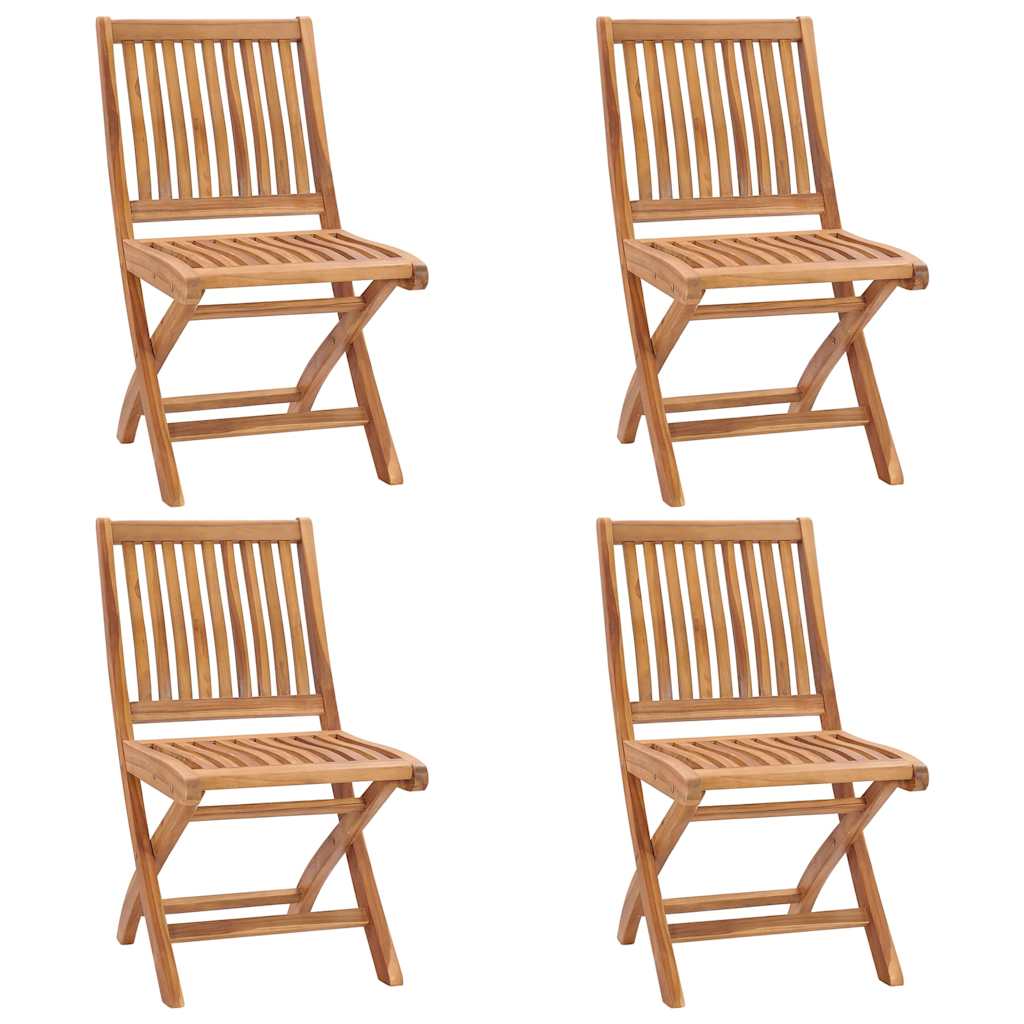 Garden Chair Set of 4 Brown