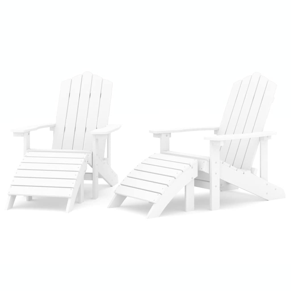 Garden Chair White HDPE (High Density Polyethylene), Steel Standard