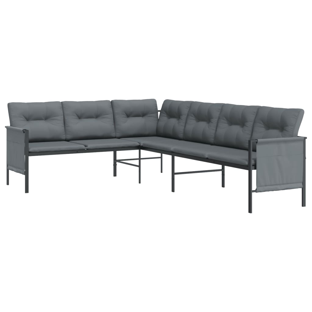 Garden Corner Sofa Dark grey, Anthracite