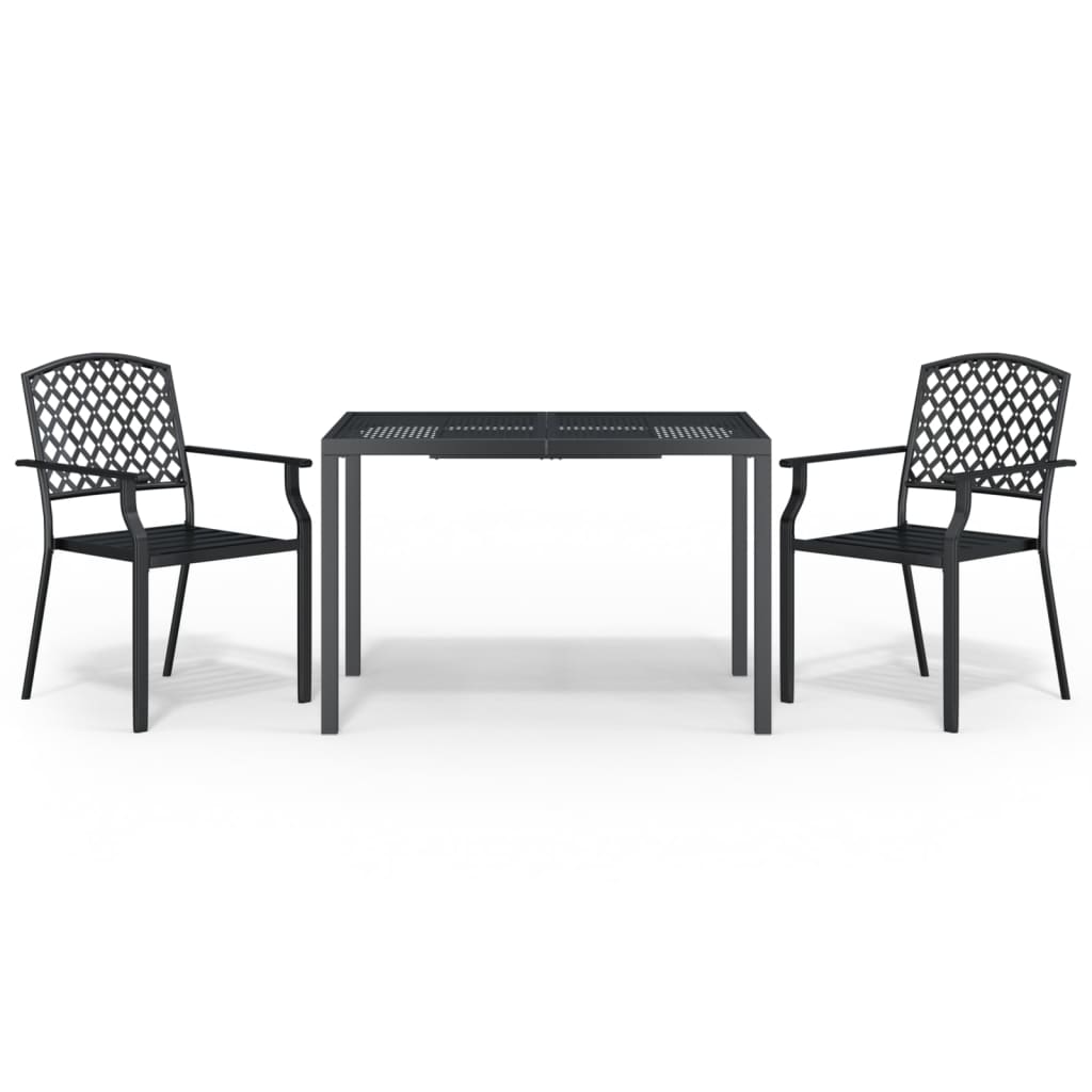 Garden Dining Set Anthracite