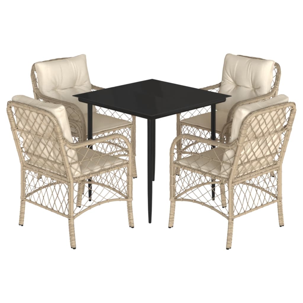 Garden Dining Set Beige