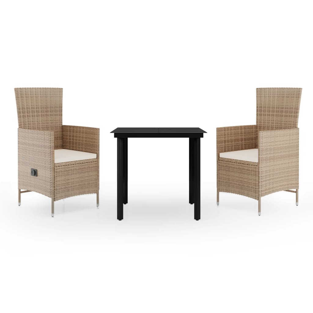 Garden Dining Set Beige