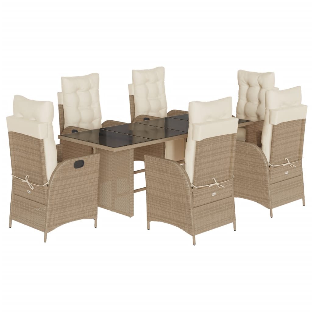 Garden Dining Set Beige