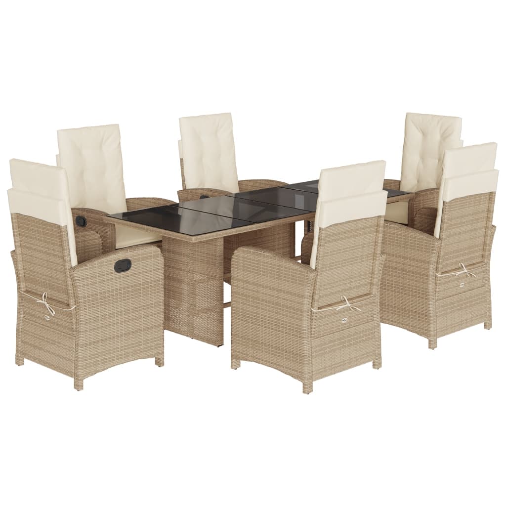 Garden Dining Set Beige