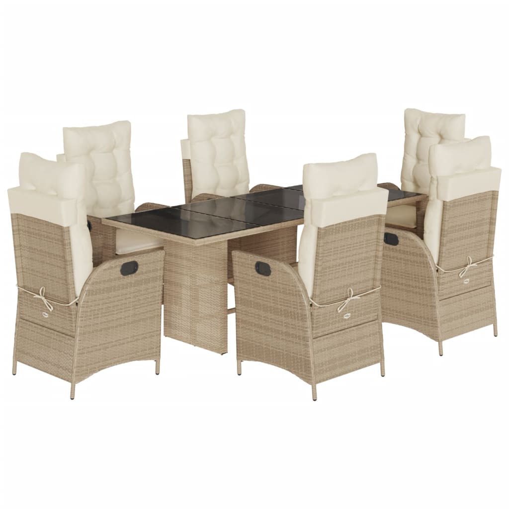 Garden Dining Set Beige