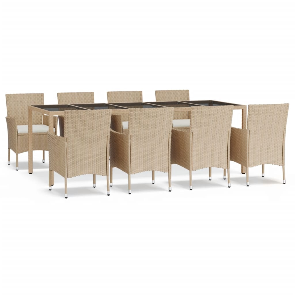 Garden Dining Set Beige