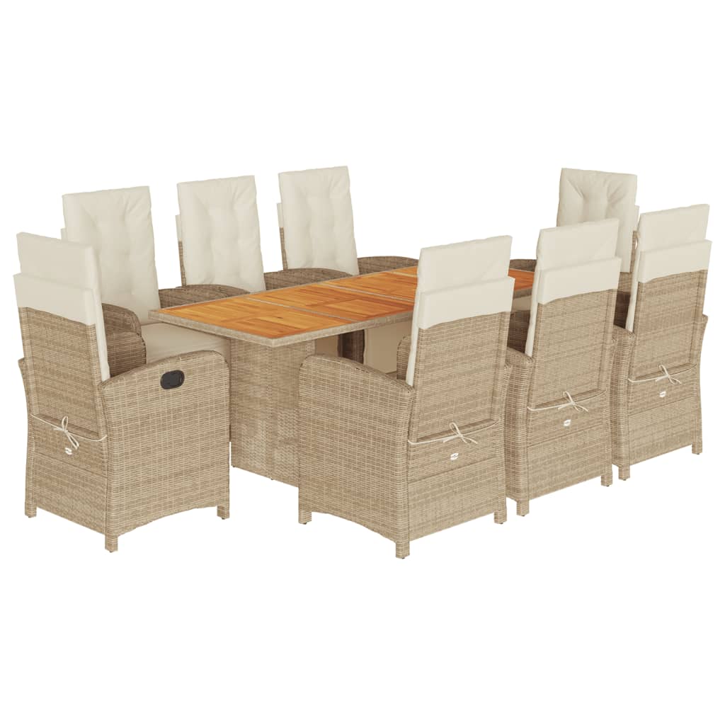 Garden Dining Set Beige