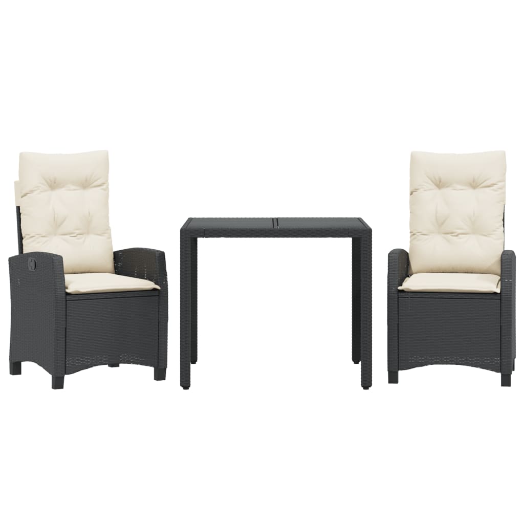Garden Dining Set Black