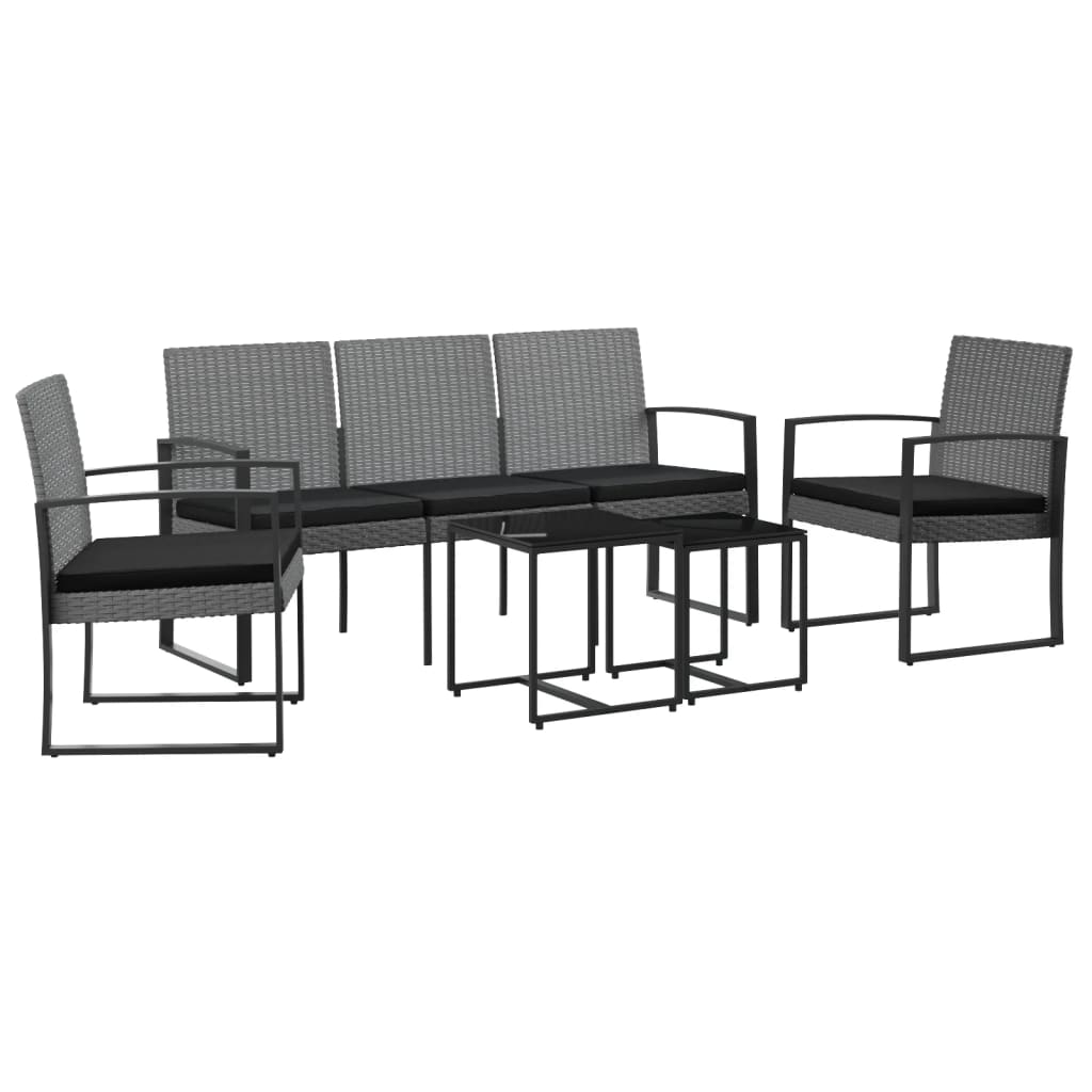 Garden Dining Set Dark Grey, Anthracite, Black