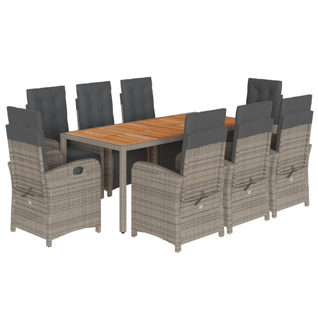 Garden Dining Set Gray