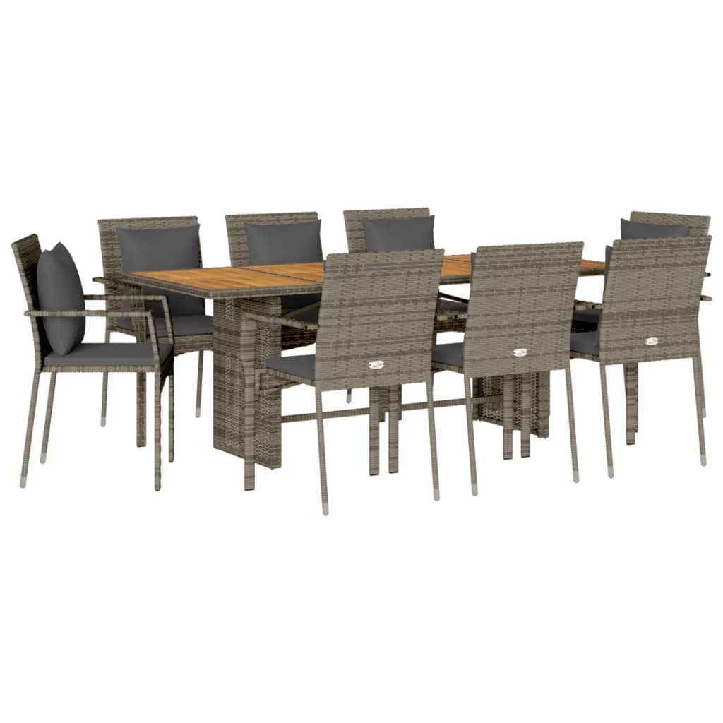 Garden Dining Set Gray, Dark Gray