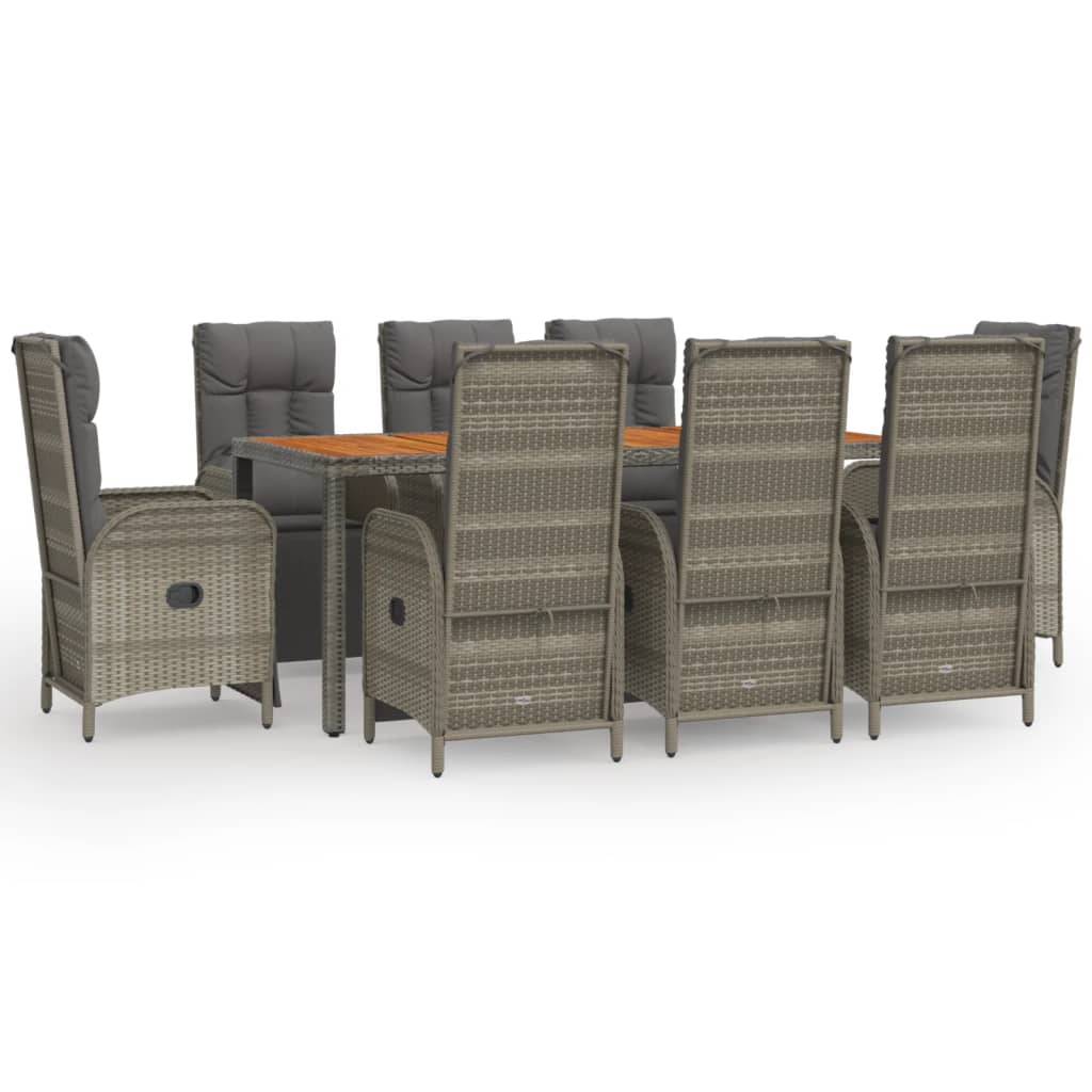 Garden Dining Set Gray