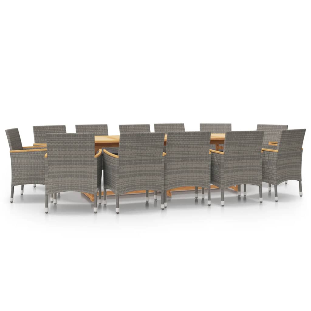Garden Dining Set Grey
