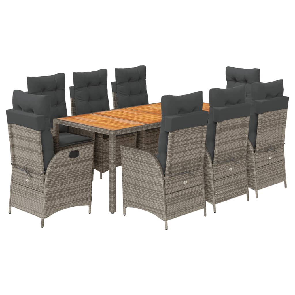 Garden Dining Set Grey