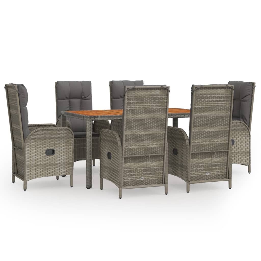 Garden Dining Set Grey