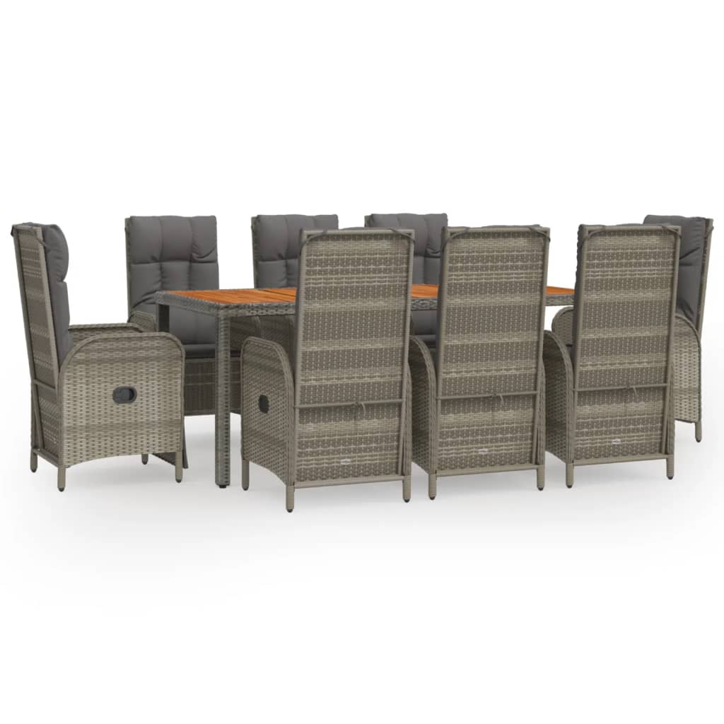Garden Dining Set Grey