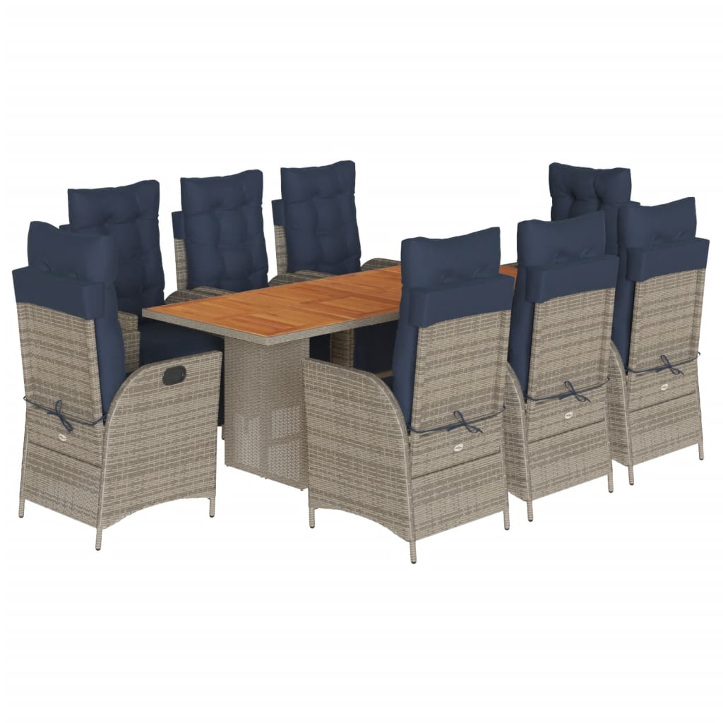 Garden Dining Set Grey
