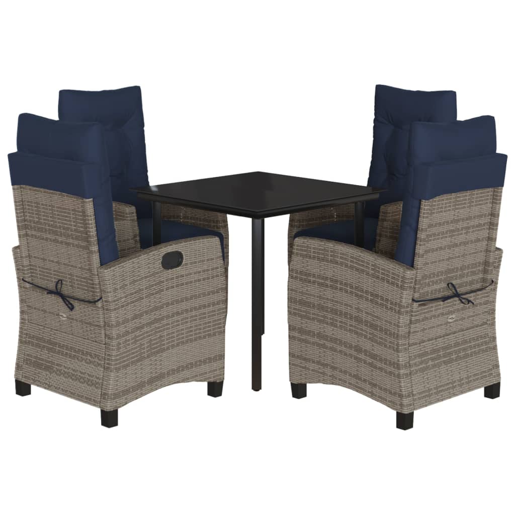 Garden Dining Set Grey