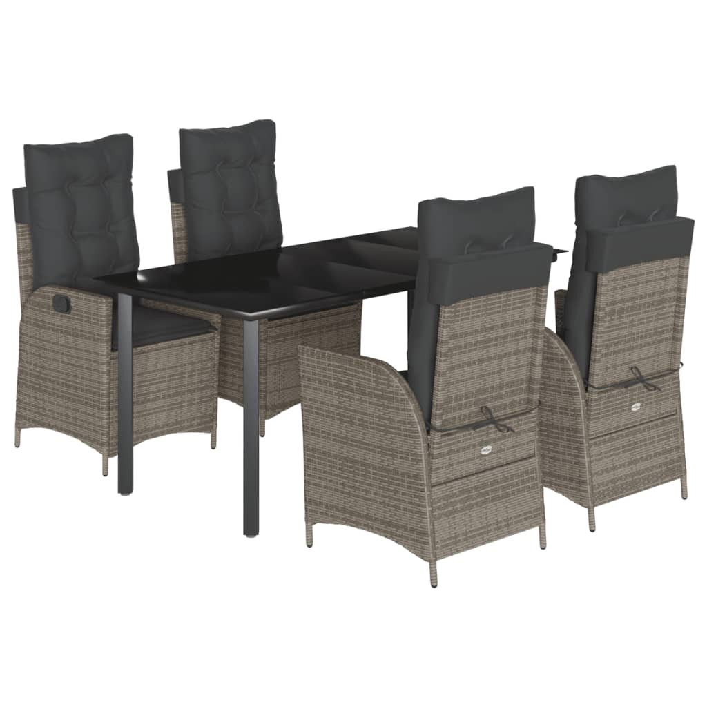 Garden Dining Set Grey