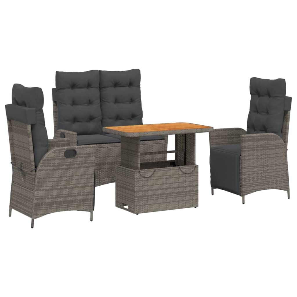 Garden Dining Set Grey