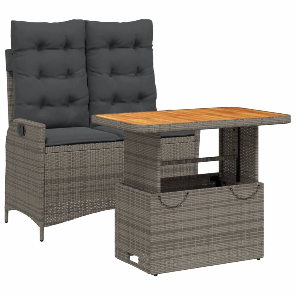 Garden Dining Set Grey