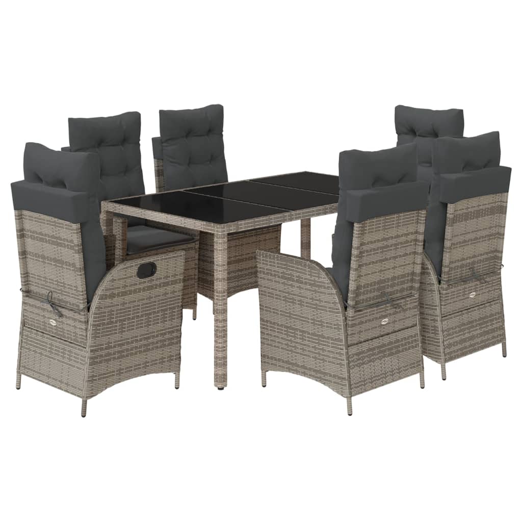 Garden Dining Set Grey