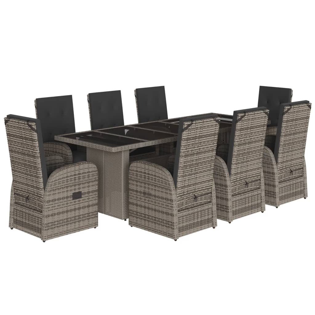 Garden Dining Set Grey
