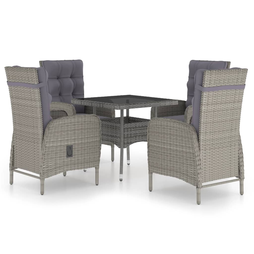 Garden Dining Set Grey
