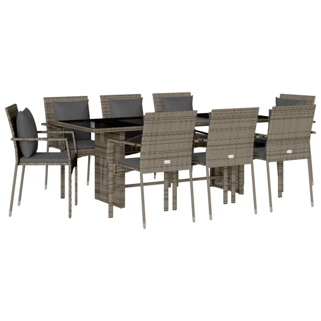 Garden Dining Set Grey