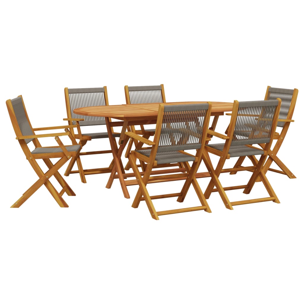 Garden Dining Set Grey