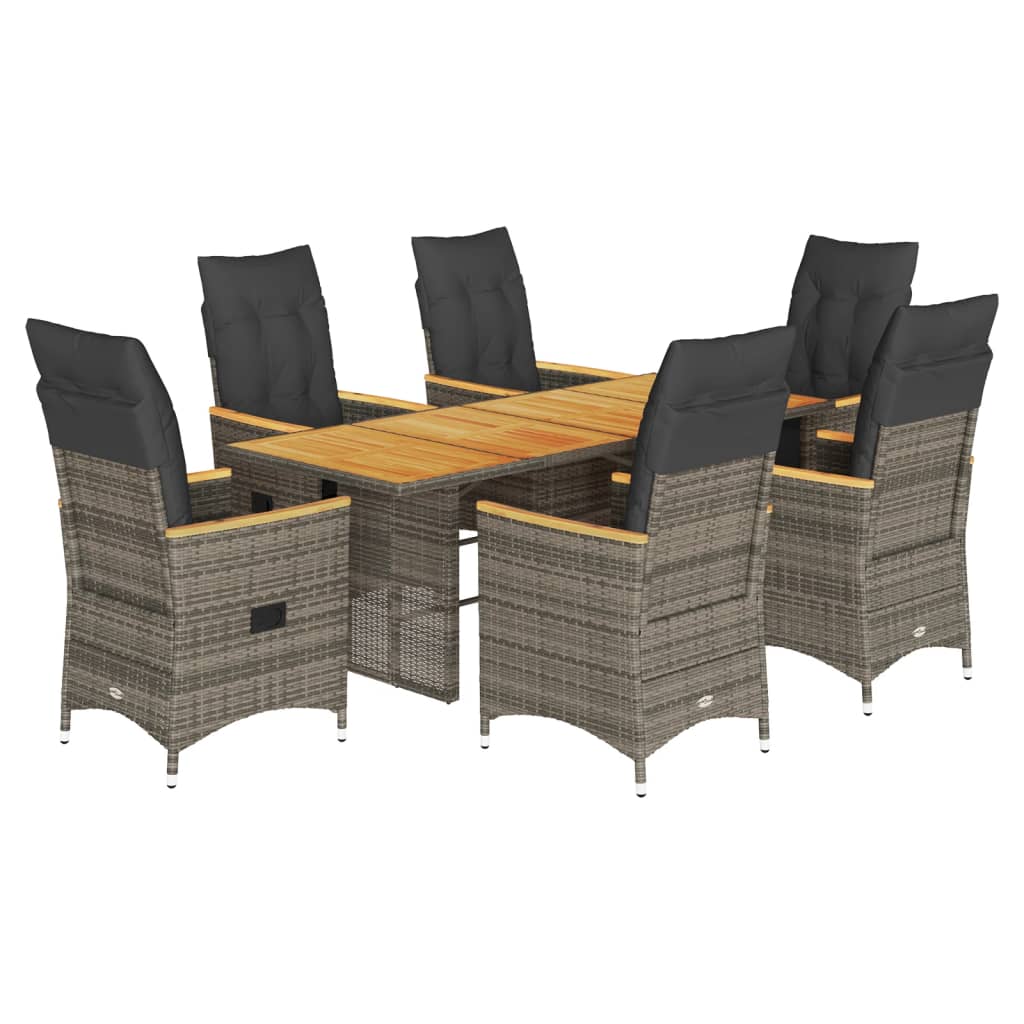 Garden Dining Set Grey