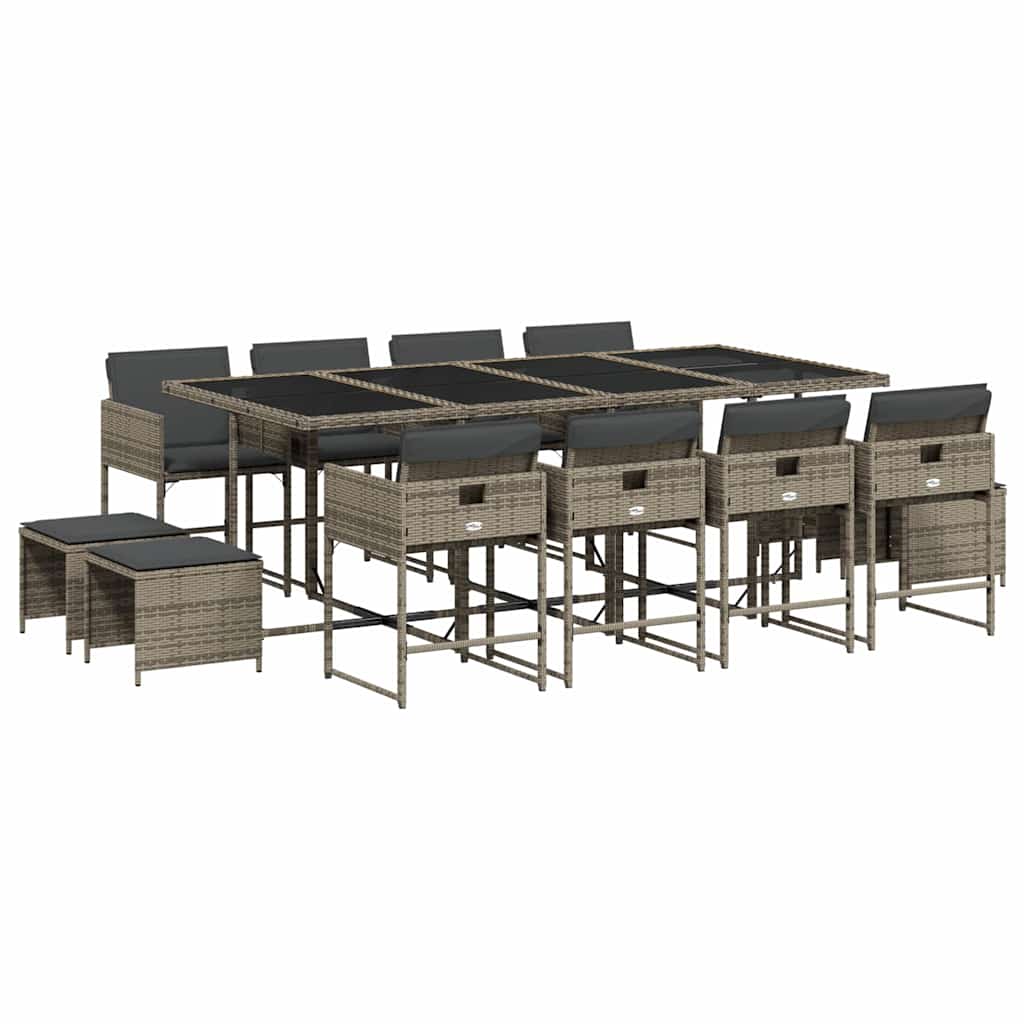 Garden Dining Set Grey