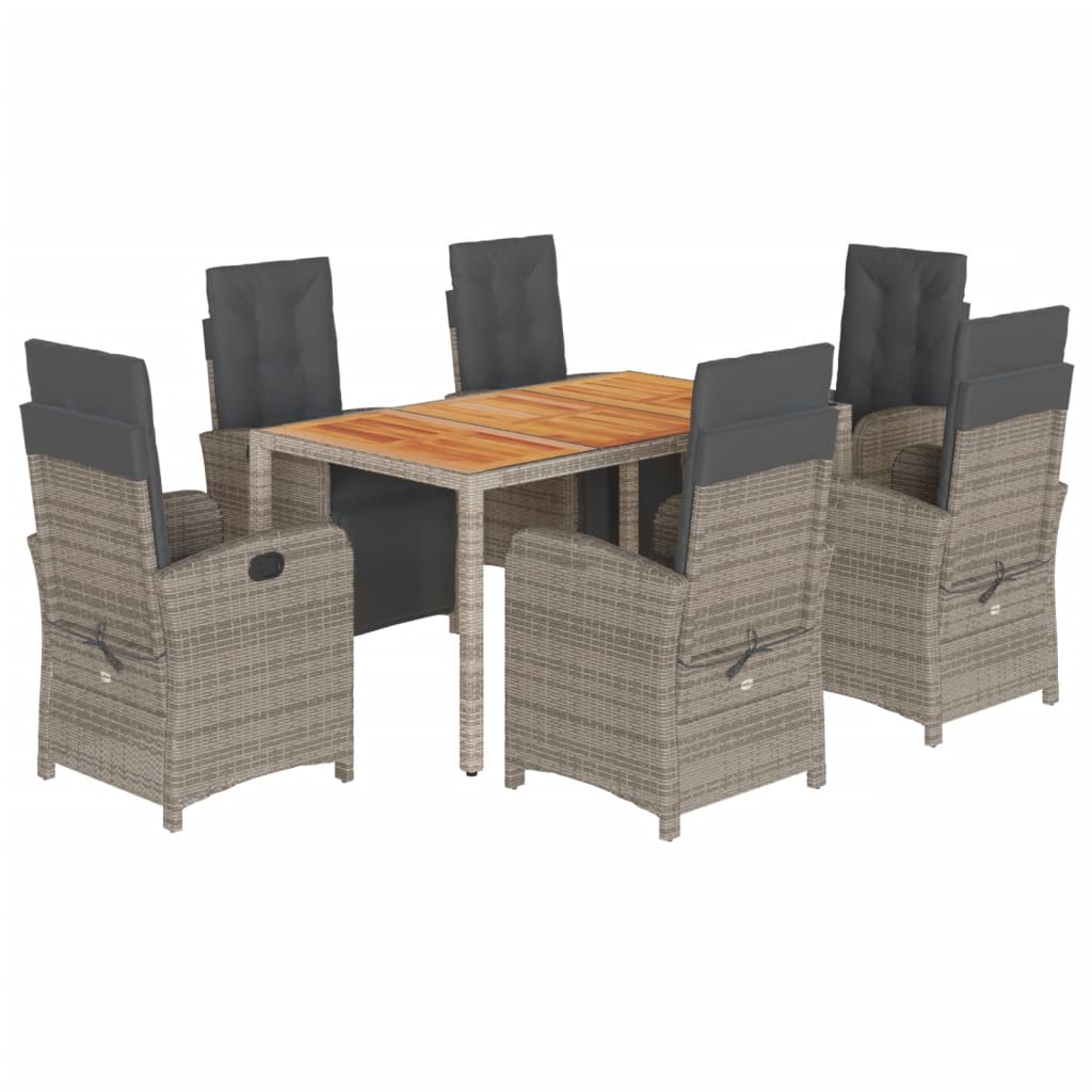 Garden Dining Set Grey