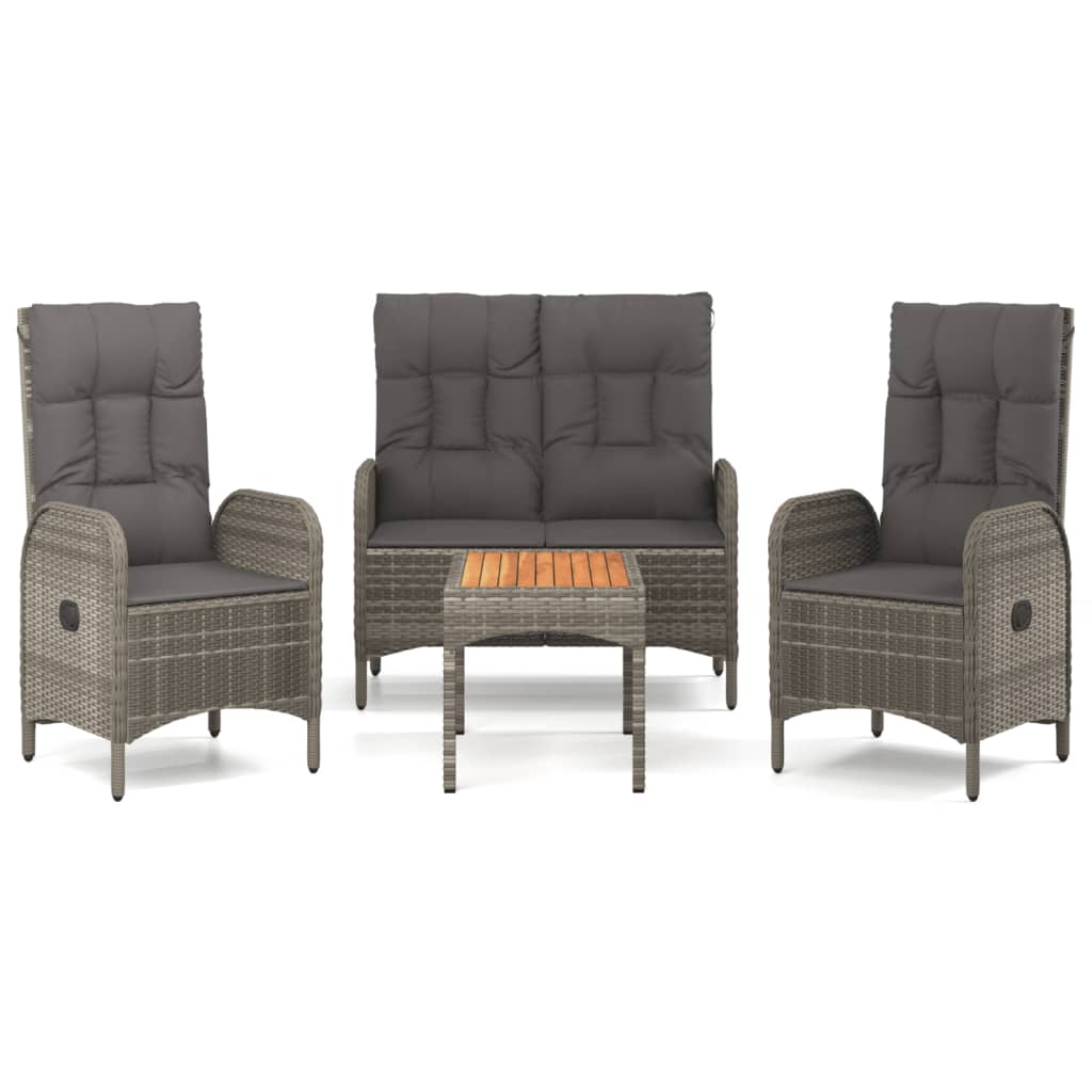 Garden Dining Set Grey