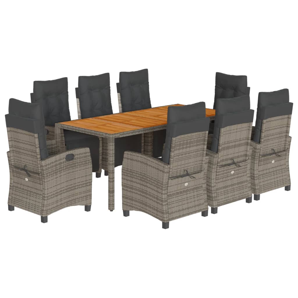 Garden Dining Set Grey
