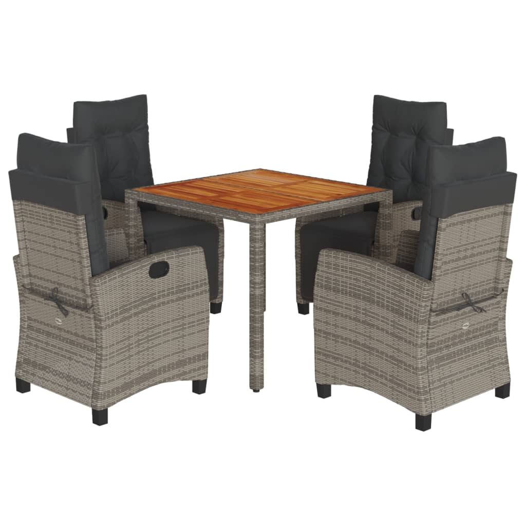 Garden Dining Set Grey