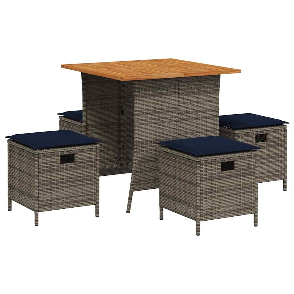 Garden Dining Set Grey