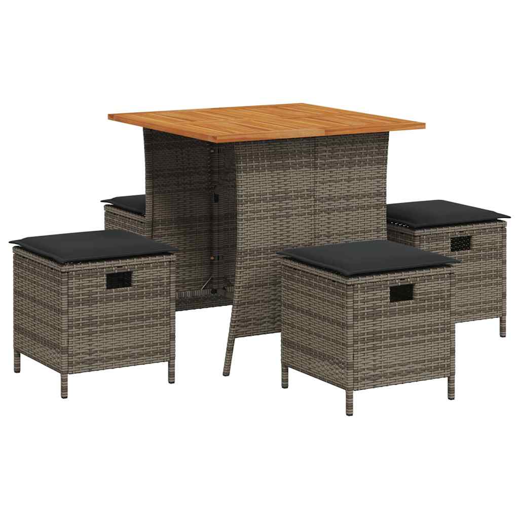 Garden Dining Set Grey