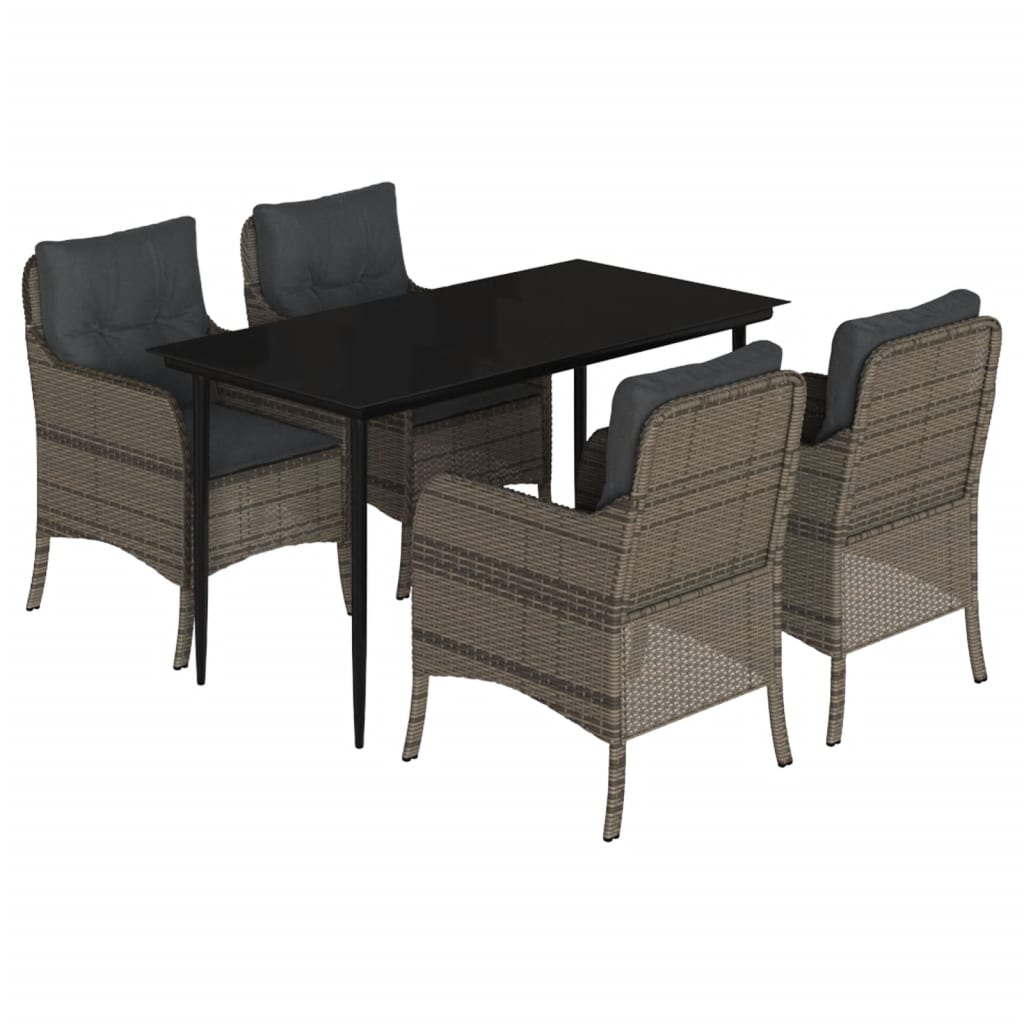Garden Dining Set Grey
