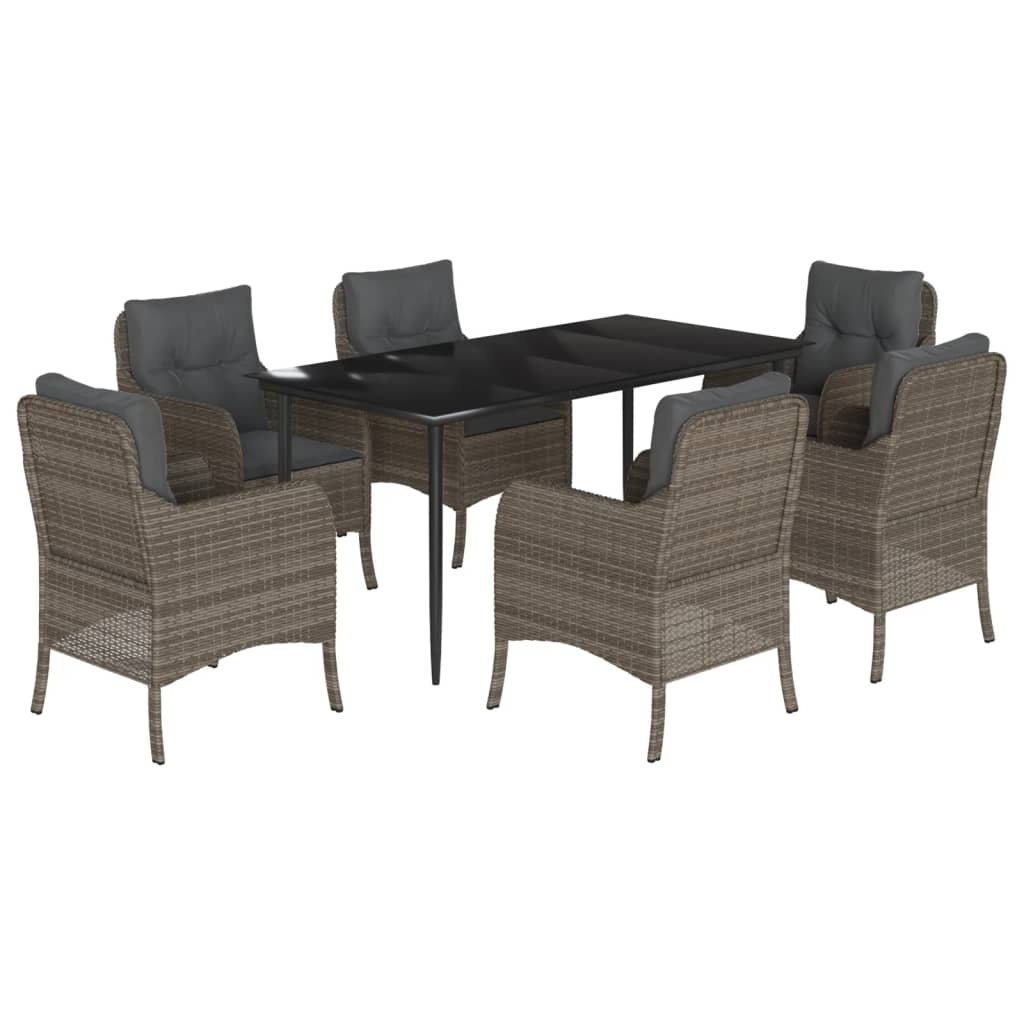 Garden Dining Set Grey