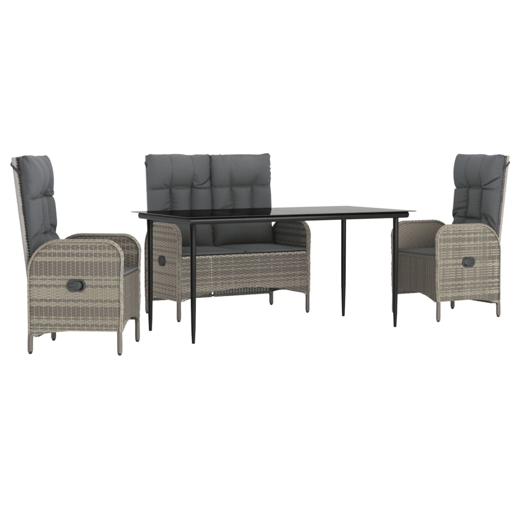 Garden Dining Set Grey