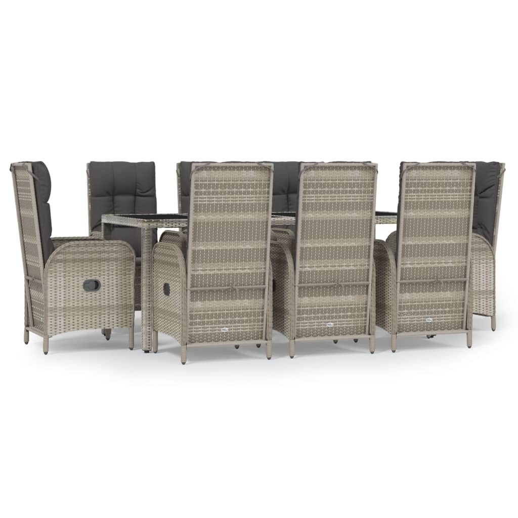 Garden Dining Set Grey