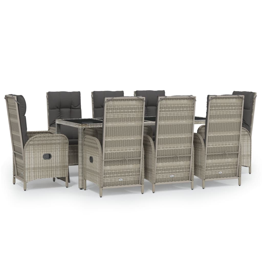 Garden Dining Set Grey