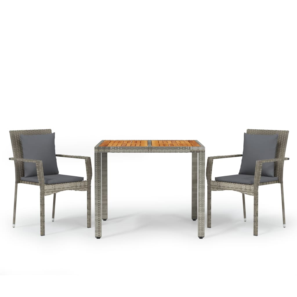 Garden Dining Set Grey