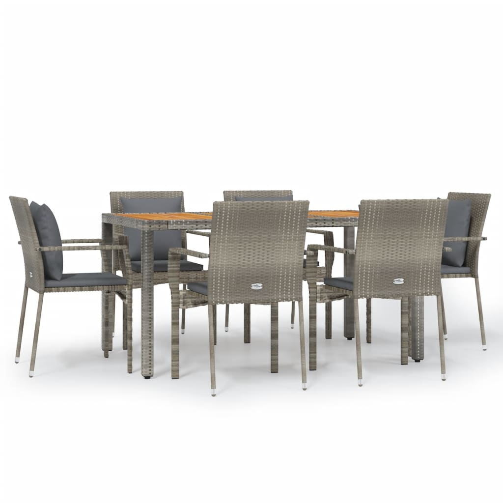 Garden Dining Set Grey