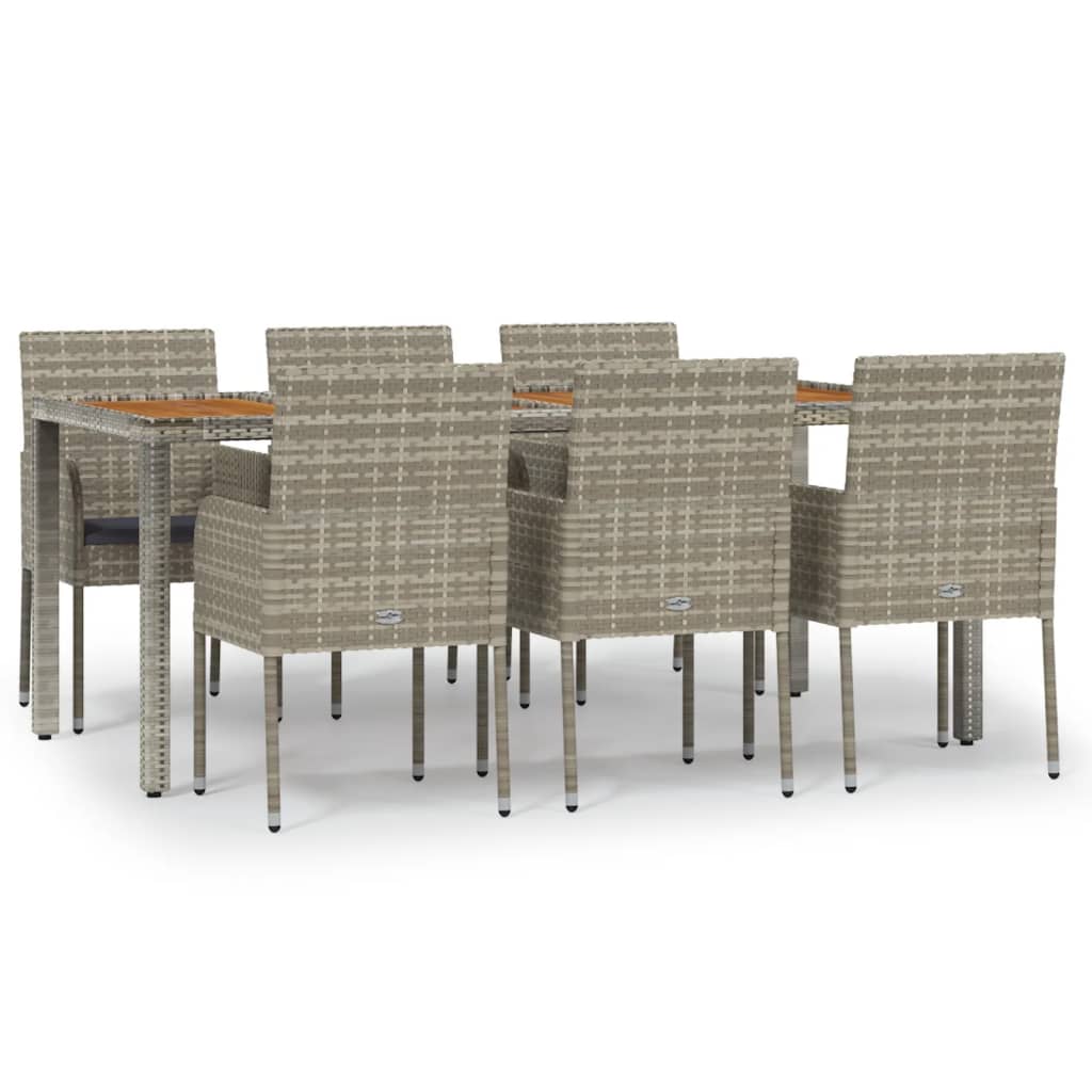 Garden Dining Set Grey