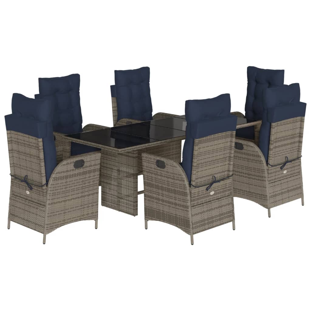 Garden Dining Set Grey