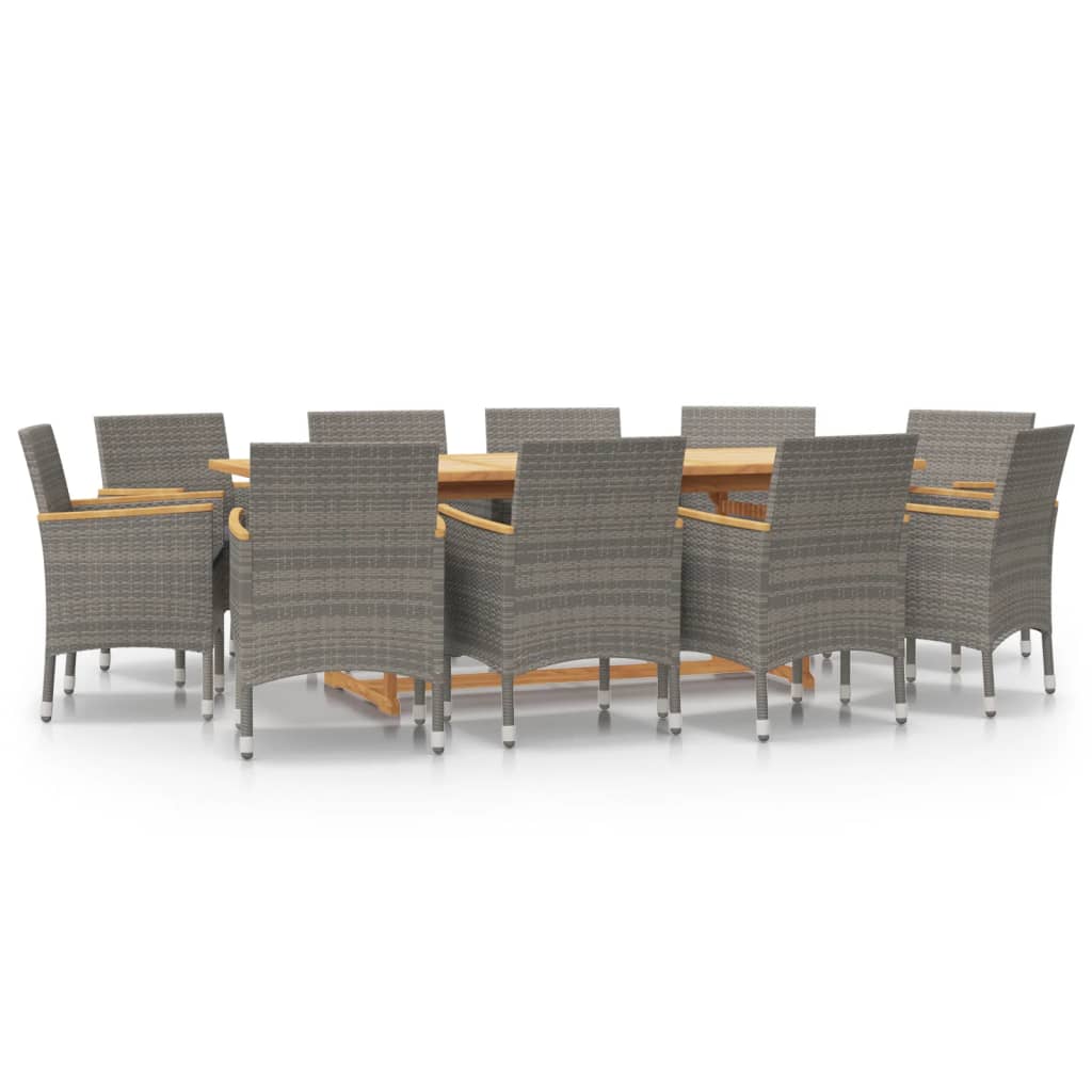 Garden Dining Set Grey