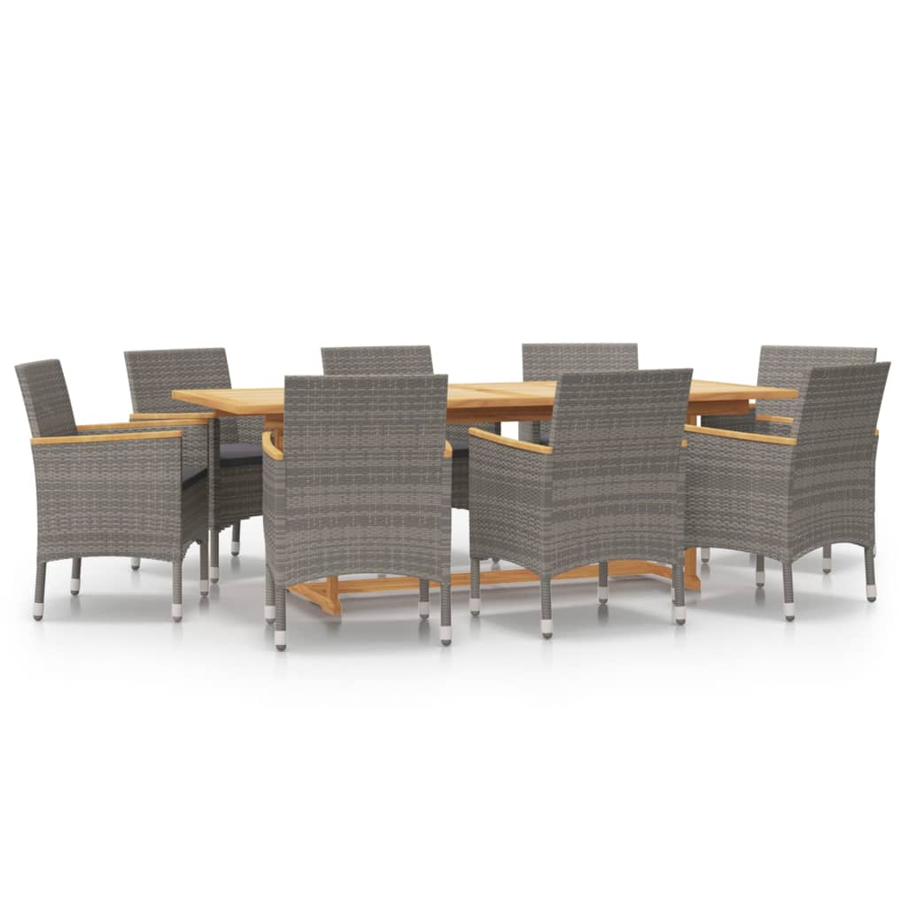 Garden Dining Set Grey